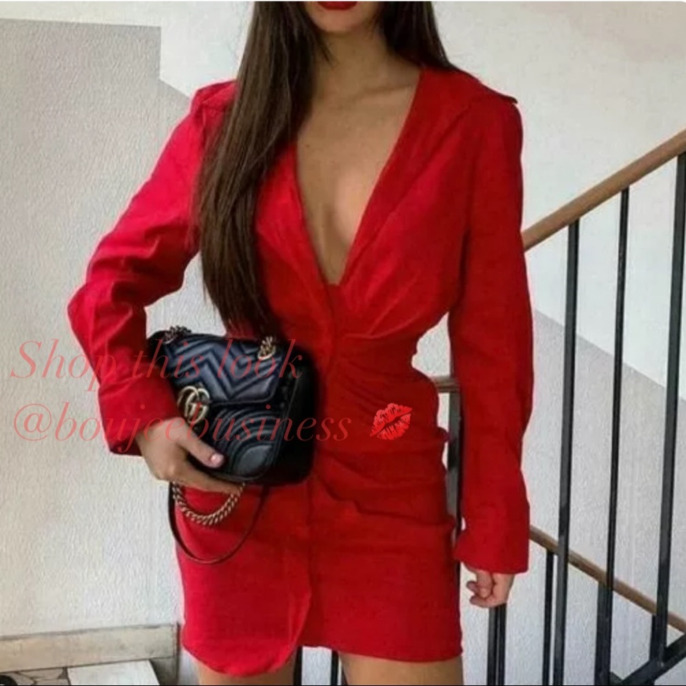 ZARA Draped Linen Blend Mini Dress - Picture 5 of 9
